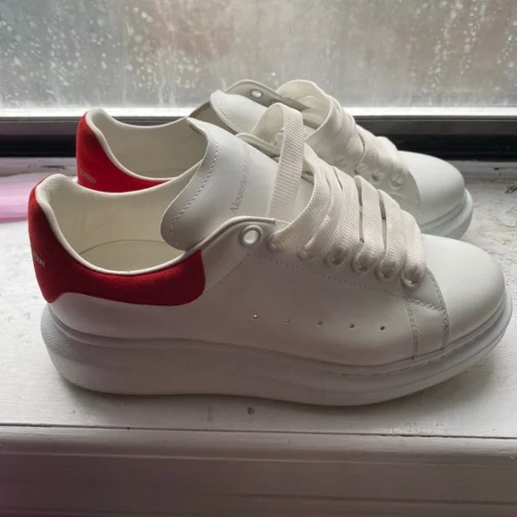 Alexander McQueen Shoes Red And White Alexander Mcqueens Size